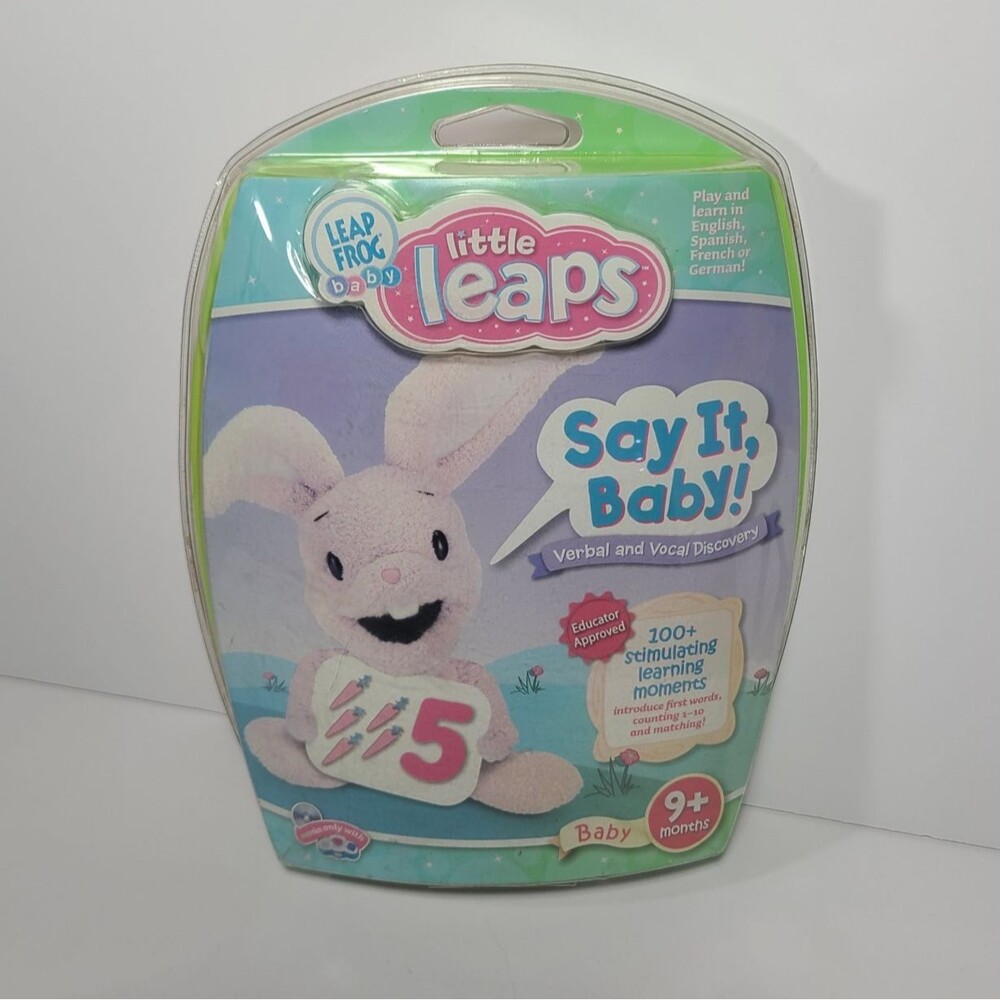 NEW LEAP FROG BABY LITTLE LEAPS SAY IT BABY INTERACTIVE LEARNING DISC